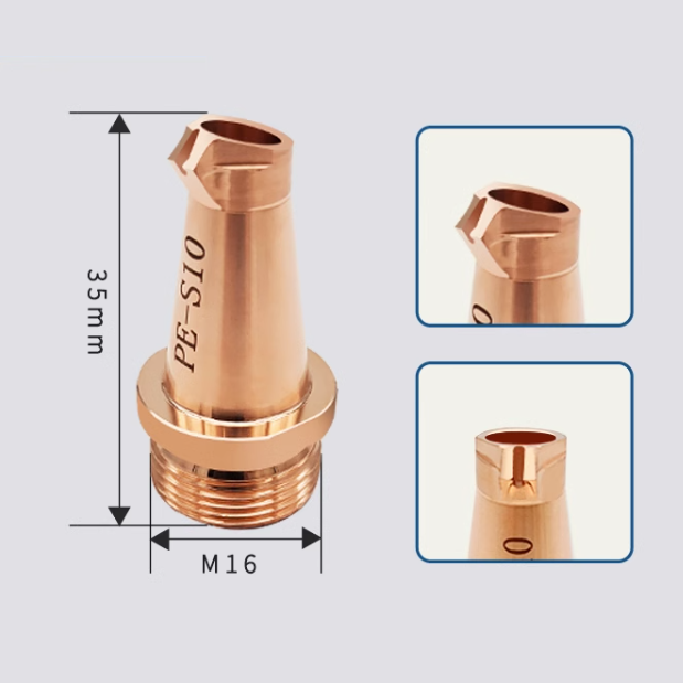 Red Copper Contact Tip Type E for Chaoqiang Weiye Handheld Laser Welding Machine